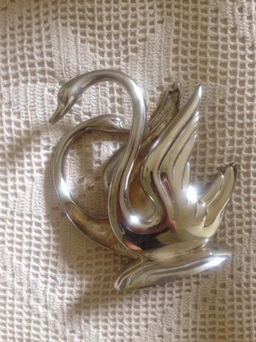 Porta guardanapo cisne, peça retrô. - Foto 2