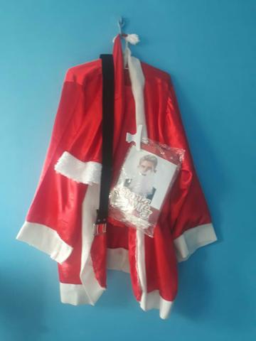 Roupa de papai Noel adulto