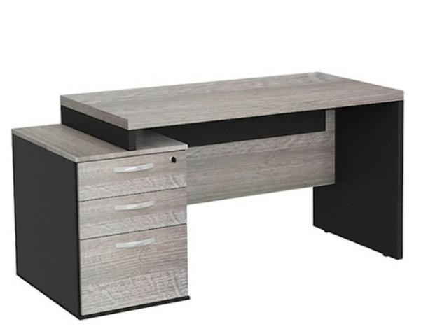 Mesa em MDF pé painel com gaveteiro - Foto 3