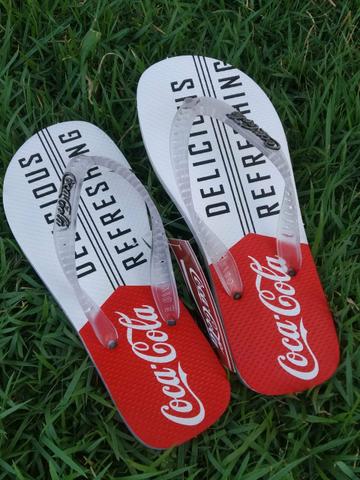 Chinelos masculino coca cola e reserva de excelente qualidade - Foto 3