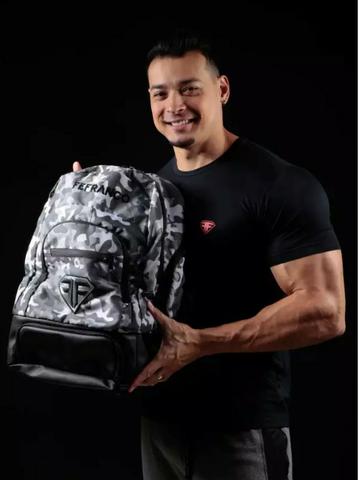 Mochila FeFranco camuflada cinza (NoVa) com NF