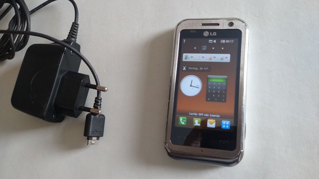 Celular LG Antigo Prata - Funcionando 