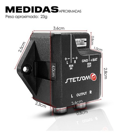 Conversor Adaptador De Fios Para Rca St6000 Remote Stetsom - Foto 3