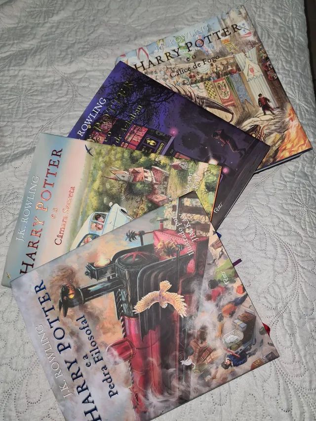 Livros Harry Potter ilustrado