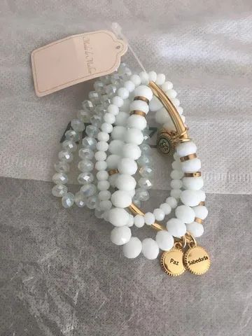 Pulseira força Fé , sabedoria , paz e Amor  - Foto 3