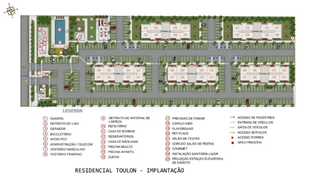 . Residencial Toulon próximo ao Pátio Shopping! AP