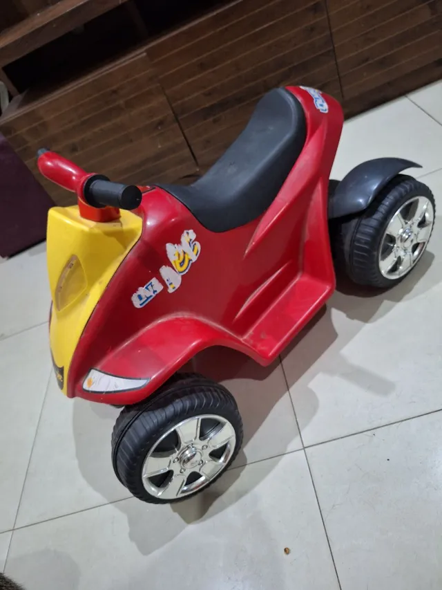 Moto Elétrica Infantil Criança Speed Chopper 6v Branca - Ri Happy