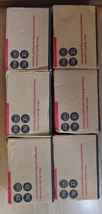 Conversor de mídia Giga Gigabit Par(A+B)Fibra óptica RJ45 R$ 220,00 - Foto 2