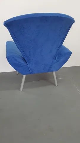 Poltrona azul: 60(p) x 72(l) x 85 (a) - Foto 2