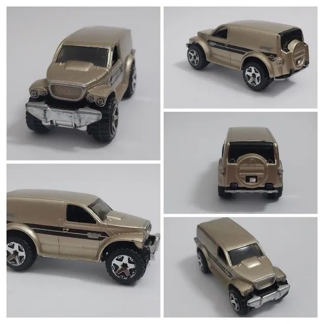 Miniatura Van Power Panel-Dourada -Hot Wheels esc 1:64  - Foto 5