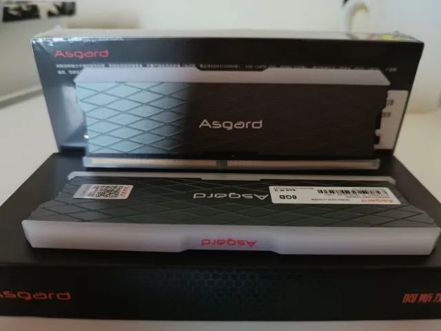 2 Memorias de 8gb 3200mhz Asgard com Rgb. - Foto 2