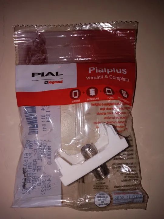 Tomada para Antena de TV Pialplus 615030 -  Branca - Foto 2