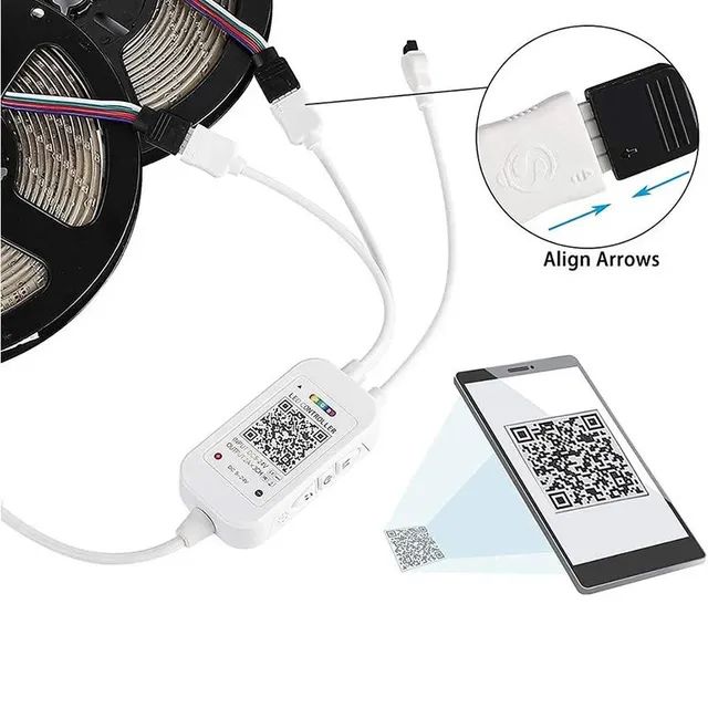 Controladora de Fitas de Led Tuya, Compatível com Alexa, Controle a distância  - Foto 3