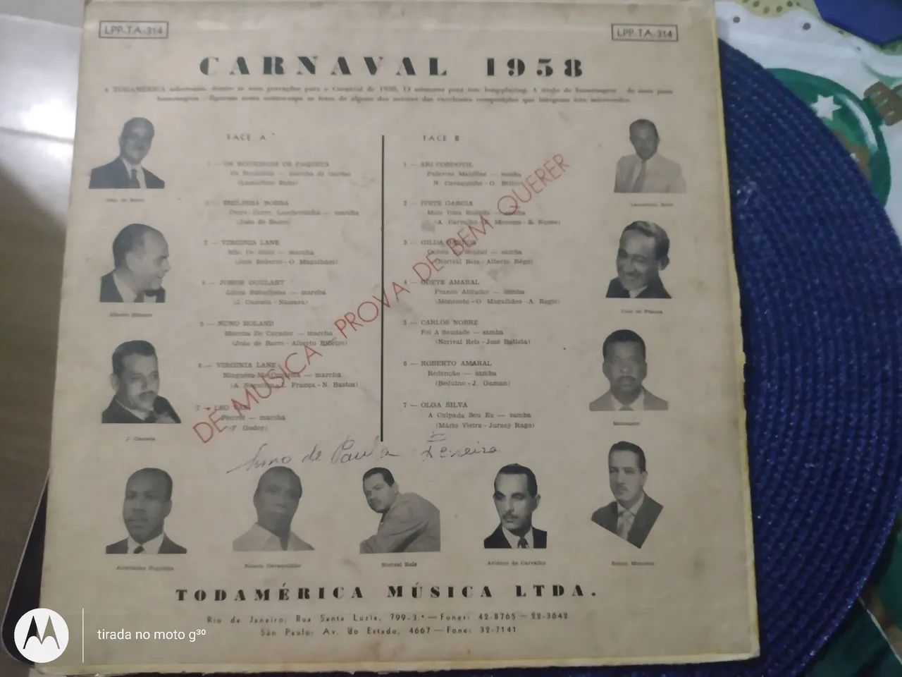Disco de Vinil Todamérica Carnaval 1958 - Foto 2