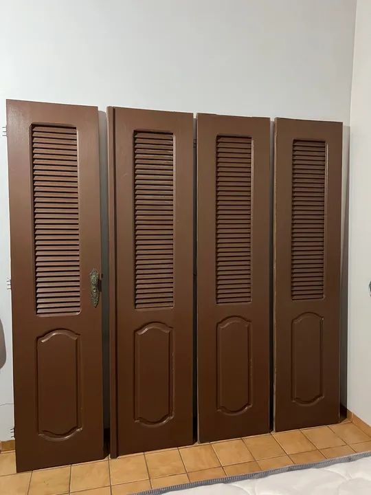 Porta de pau darco 4 folhas 