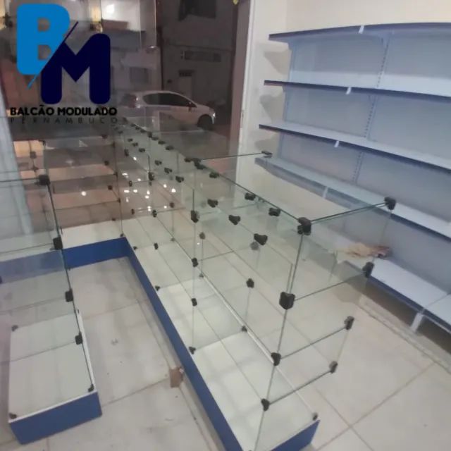 Balcão de vidro temperado para farmácias e comercios - Foto 4