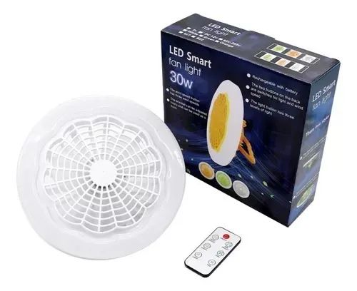 Lampada Led com Ventilador De Teto