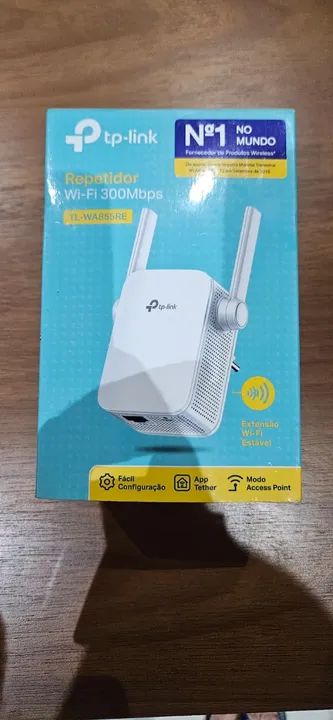 Repetidor de sinal TP-Link com duas antenas