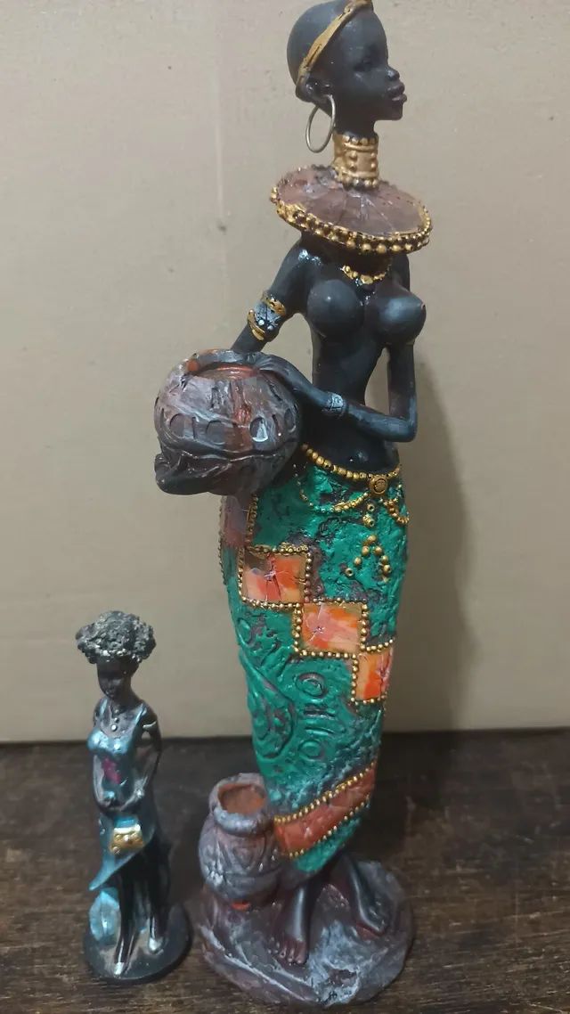 Estátua mulher africana  - Foto 2