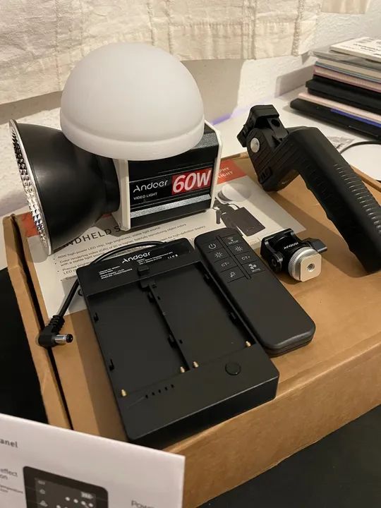 Andoer Led Video60w 2800k Até 6800k Super Compacto - Foto 5