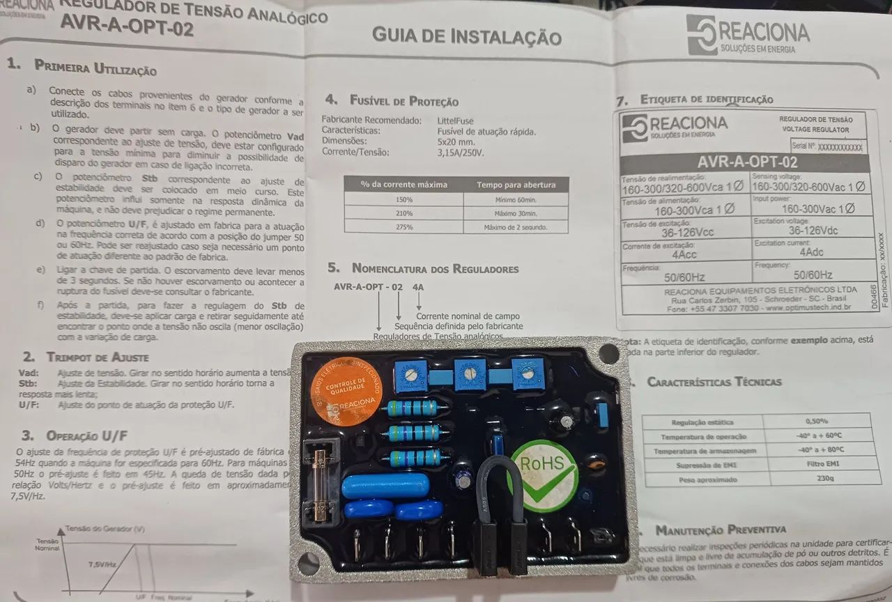 Regulador de Tensão Analógico para geradores - Foto 5