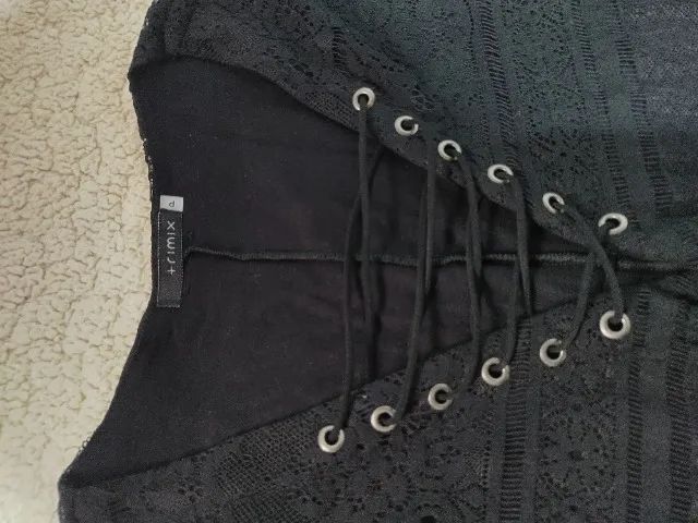 Vestido da Trimix em malha e renda - Foto 4