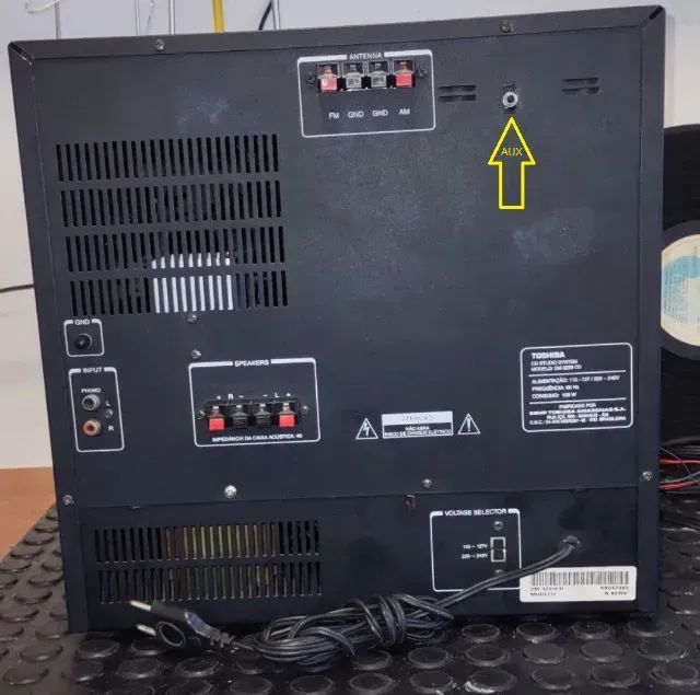 Som Toshiba Cm-3239cd - System 3* Em 1 - Auxiliar Adaptado - Leia atentamente a descrição - Foto 6