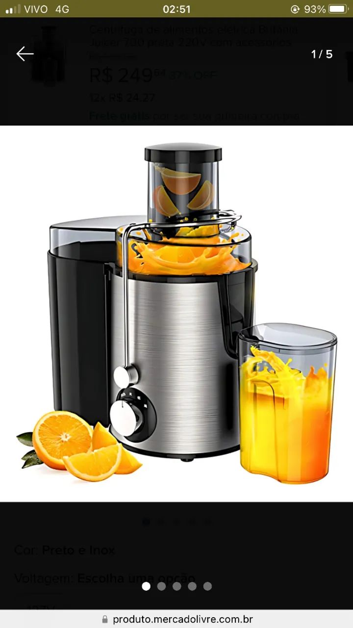 centrifuga de suco
