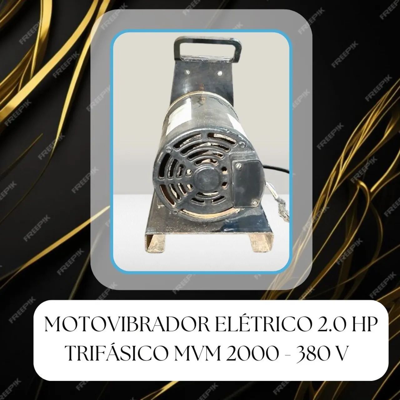 Motovibrador Elétrico 2.0 HP Trifásico MVM 2000 - 380 V - Foto 3