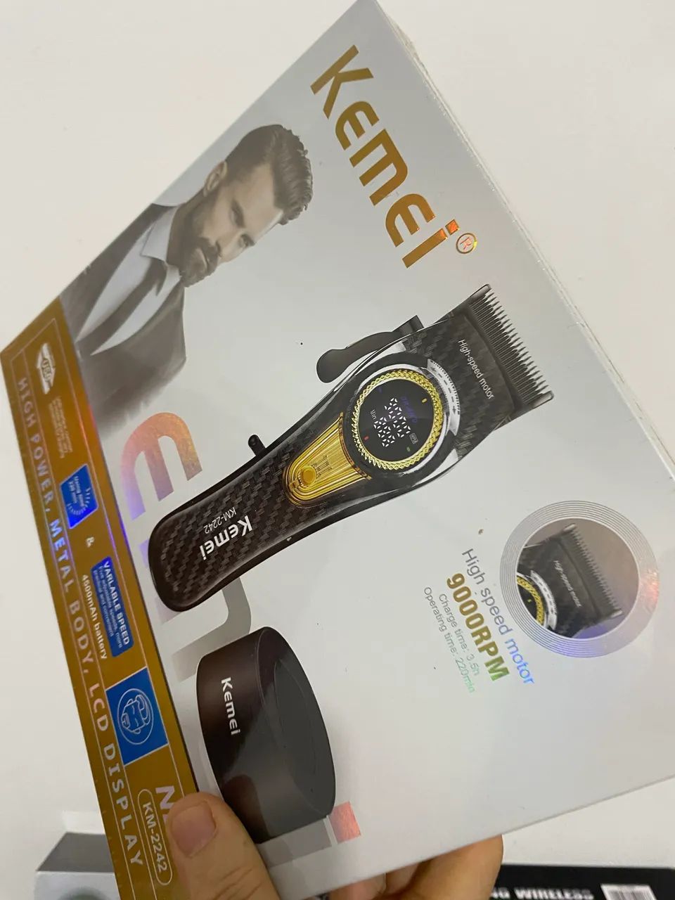 Máquina de cortar cabelo Kemei 