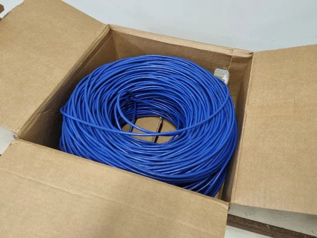 Caixa De Cabo De Rede 1000Gb Cat.6+, Cm 305 Metros, 24 Awg,- 100% Cobre + Brindes ! - Foto 5