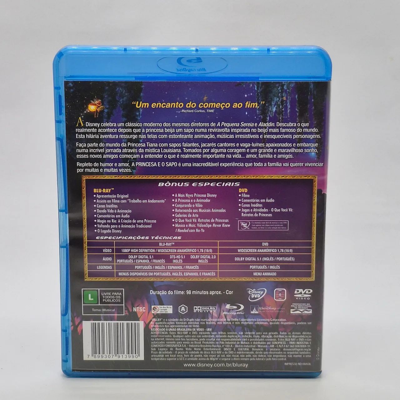 Blu-ray + DVD - Disney - A Princesa e o Sapo - Foto 2