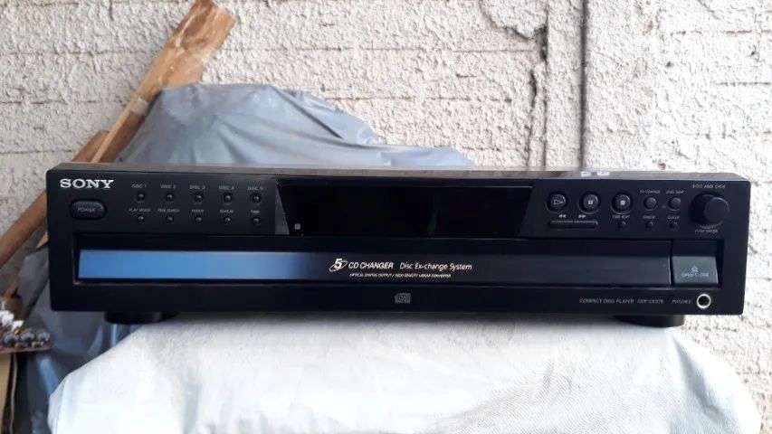 cd player sony carrocel 5cd troco p outros ap vintage 