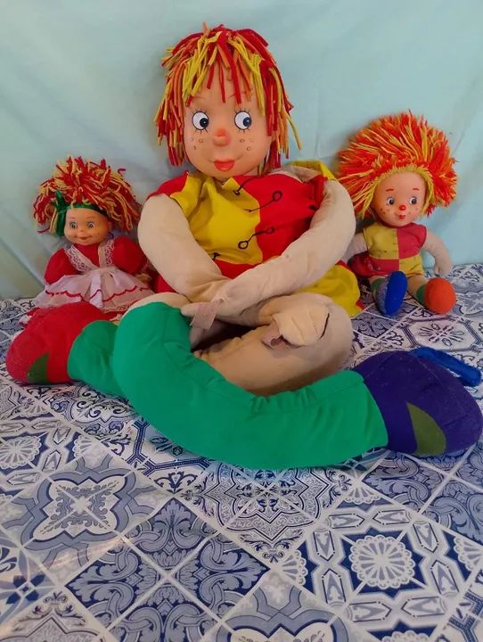 Conjunto Bonecas Da Emília Antigas E Usadas