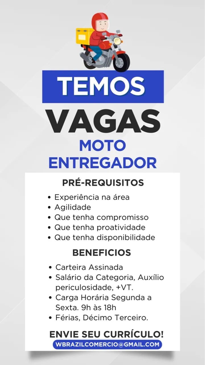 OPORTUNIDADE: ENTREGADOR CATEGORIA A - Foto 2