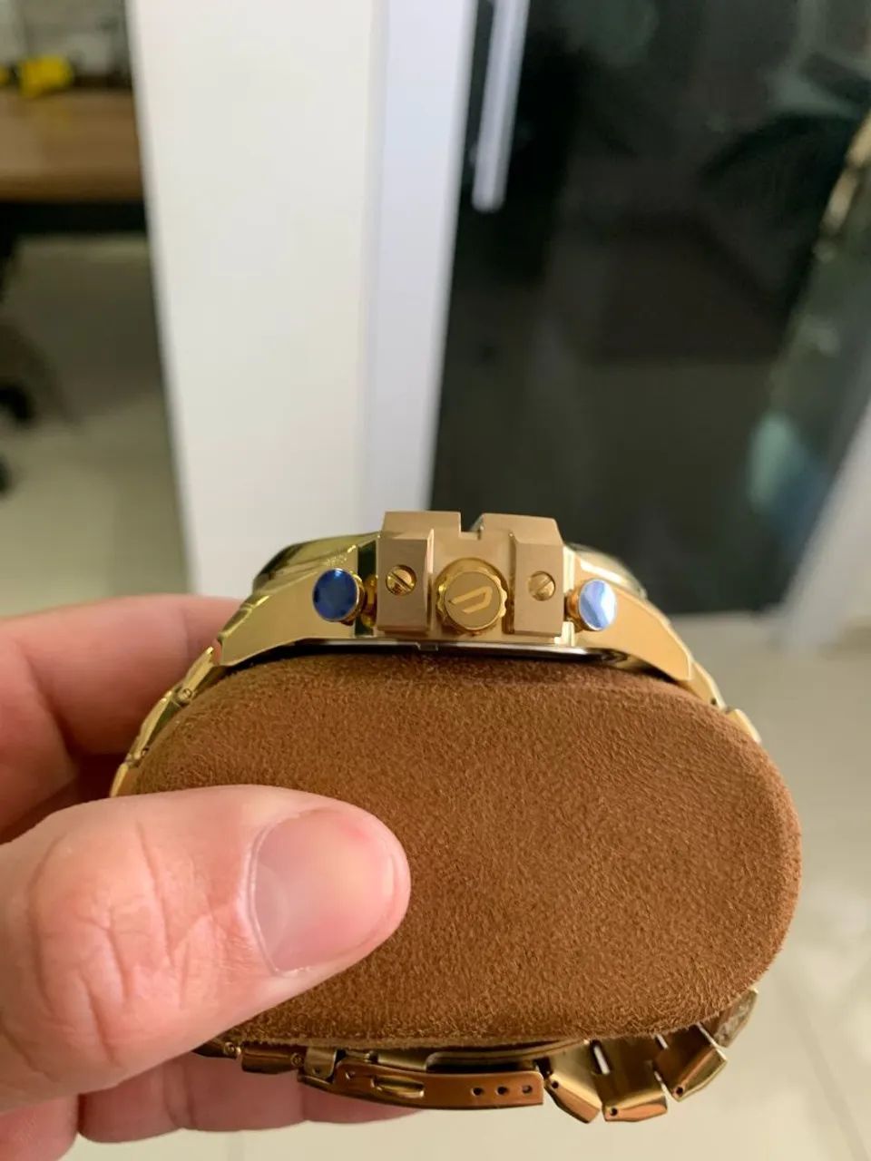 Relógio Diesel Masculino Dourado - Foto 3