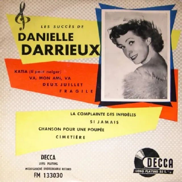 Disco de 1953 da Danielle Darrieux - Raridade