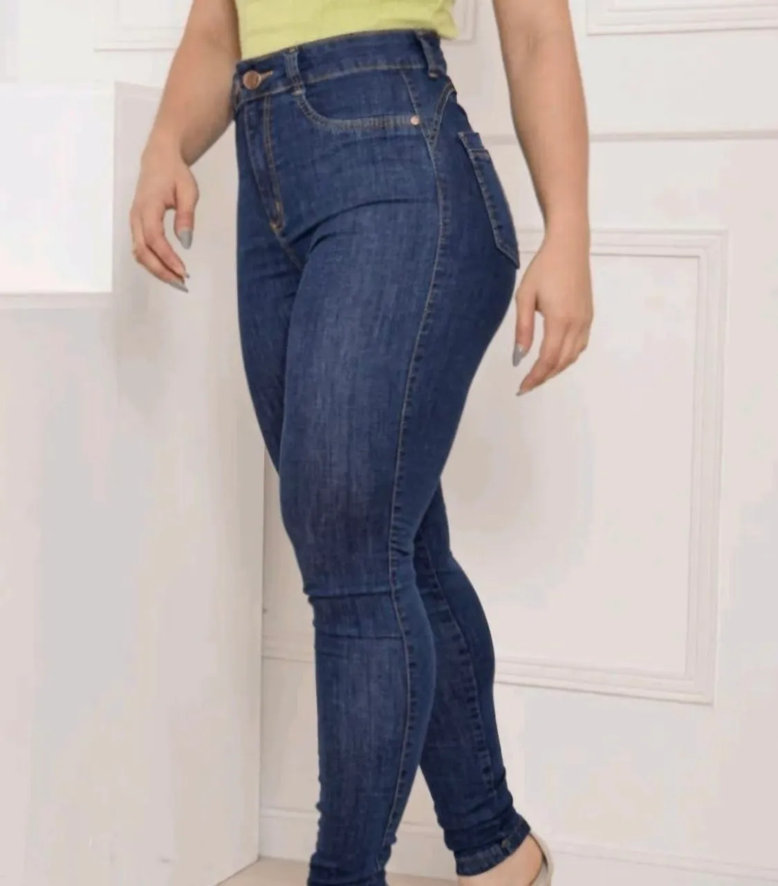 Calça Jeans Skinny Azul Escuro