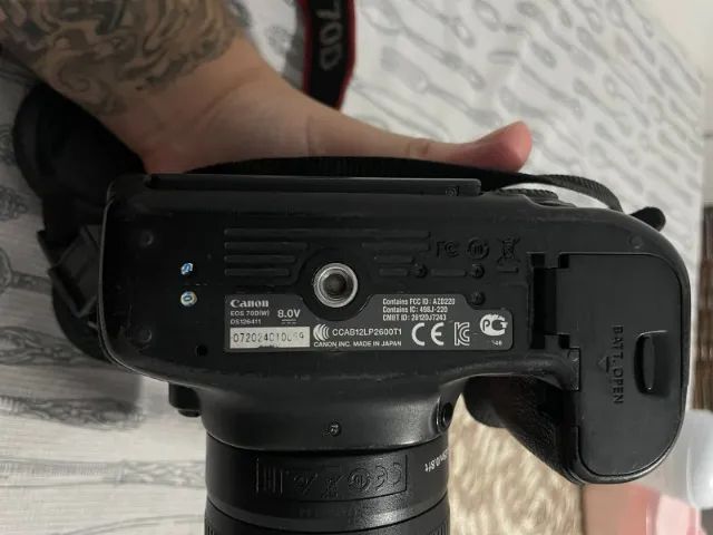 Câmera DSLR Canon 70D com Lente 18-55mm - Foto 4
