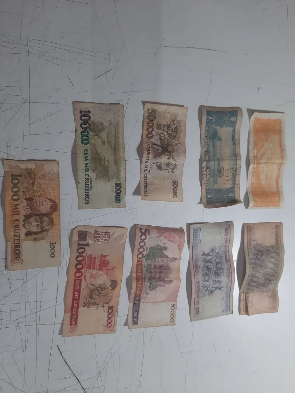 Cédulas antigas para colecionador 