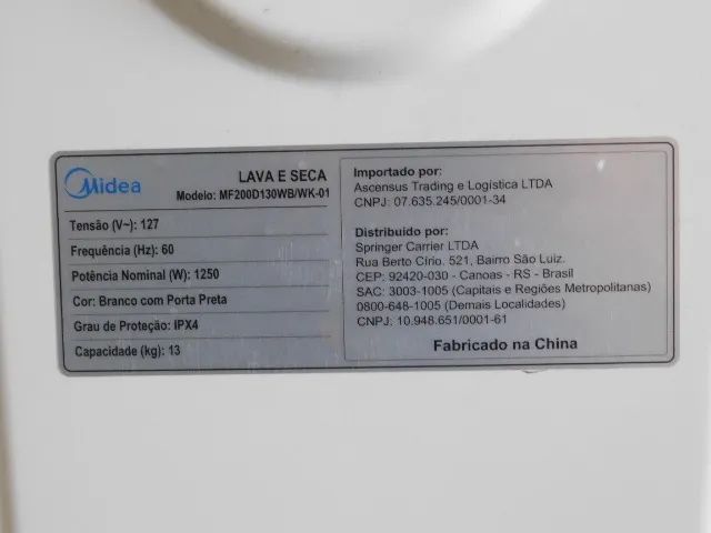 Lava e Seca 127V - MF200D130WB (Retirada de Peças) - Foto 4
