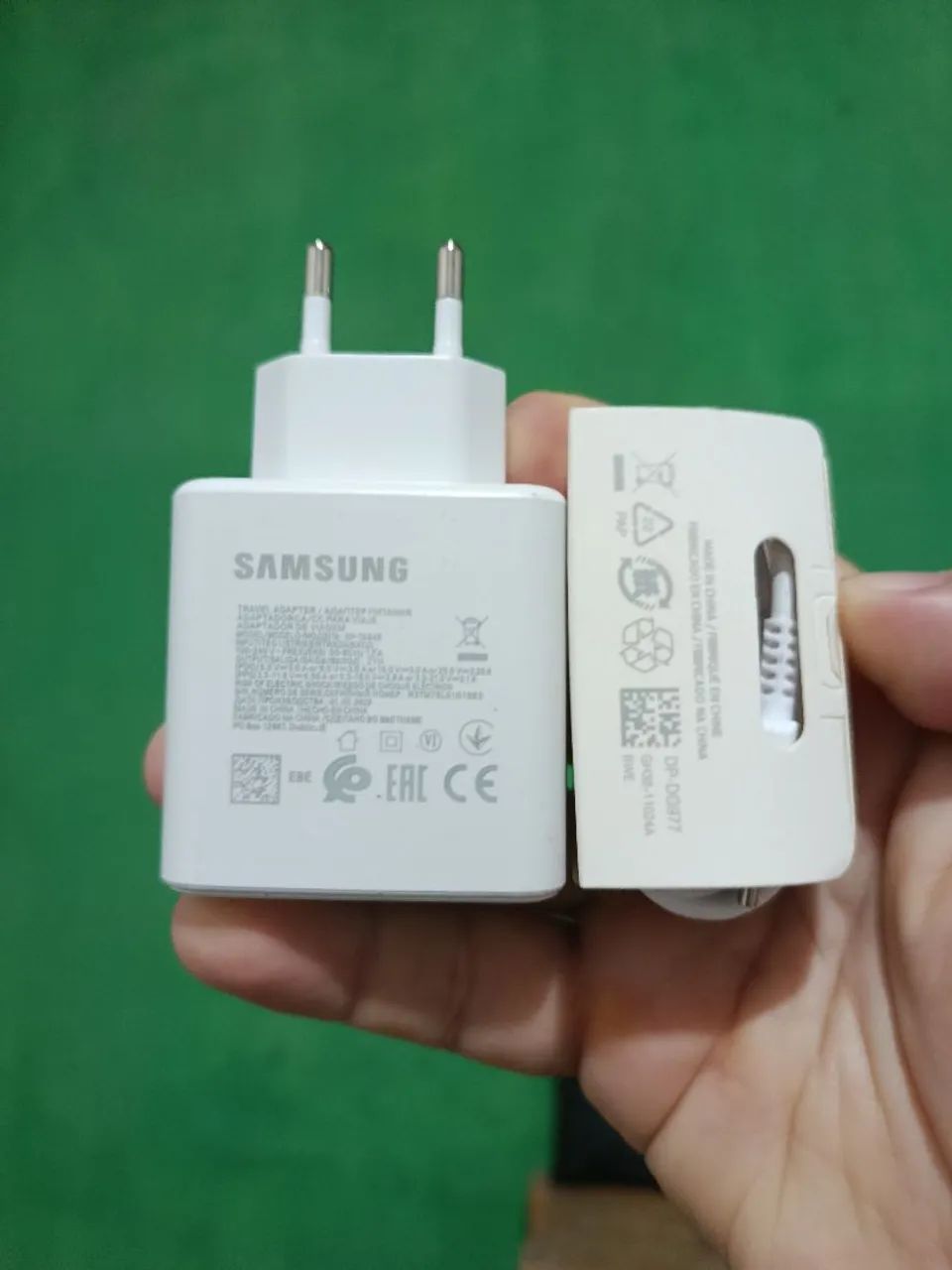CARREGADOR TURBO SAMSUNG 45W USB-C C/ CABO TIPO-C, TIPO-C BRANCO. LEIA A DESCRIÇÃO