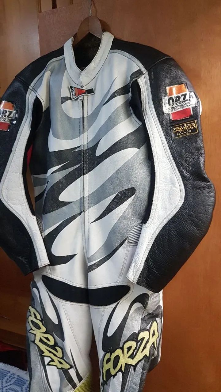 Macacão de Couro Forza para Motociclista