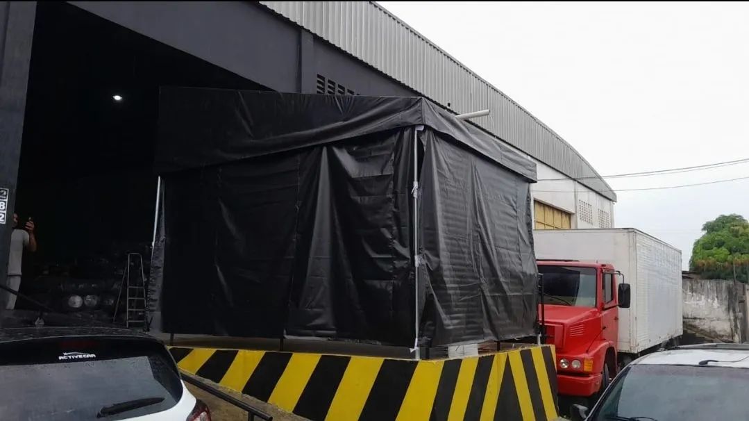 Fabrico toldo fixo cabana proteção garagem  - Foto 2