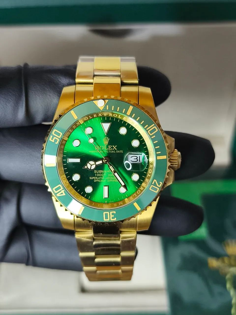 Relógio Rolex Submariner Dourado  - Foto 2