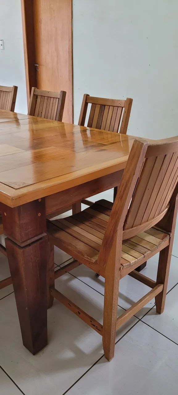 Mesa de Jantar de Madeira Maciça - Foto 5