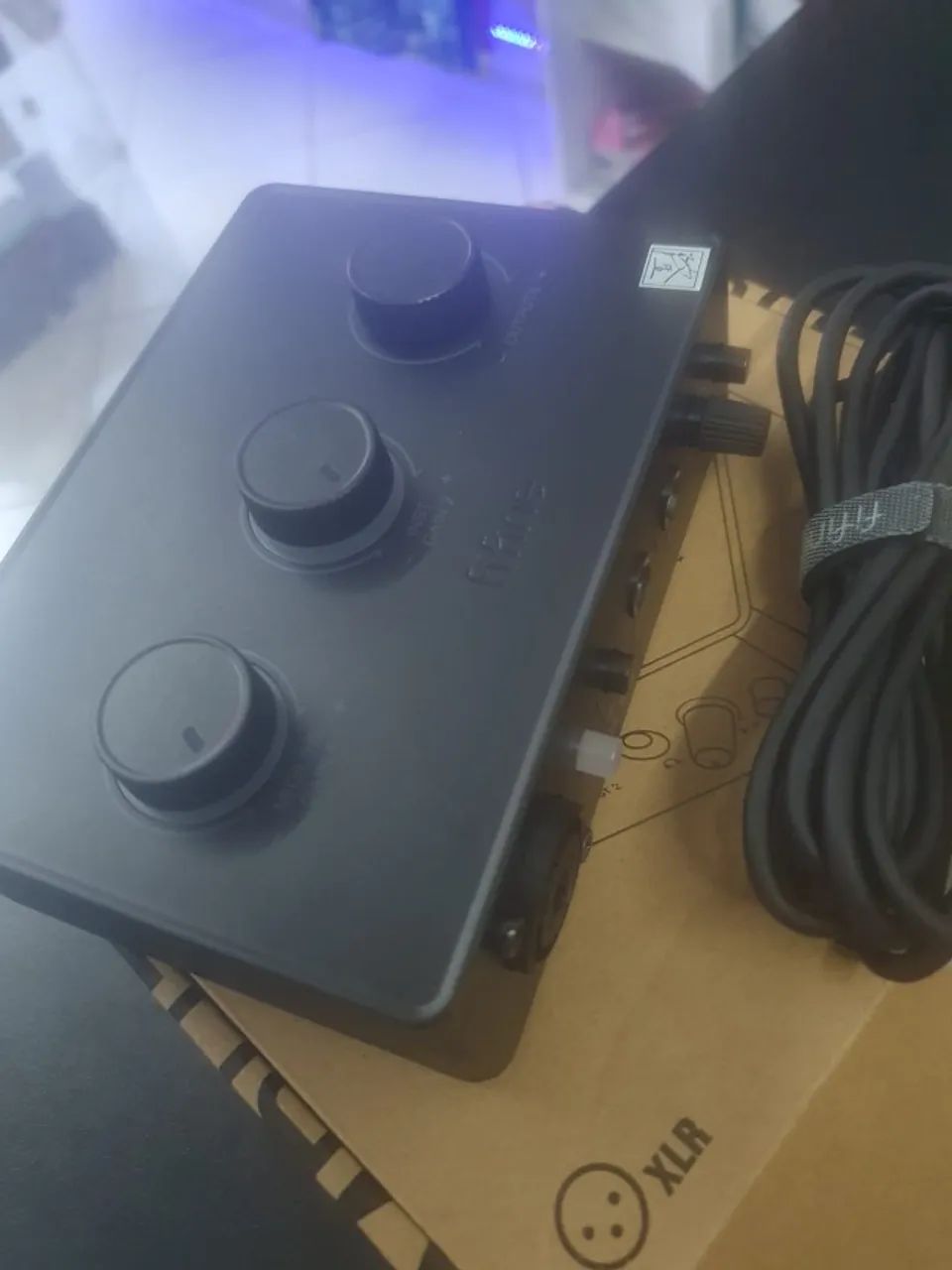 FIFINE Interface de áudio USB para gravação,mixer podcast com linha microfone XLR - Foto 3