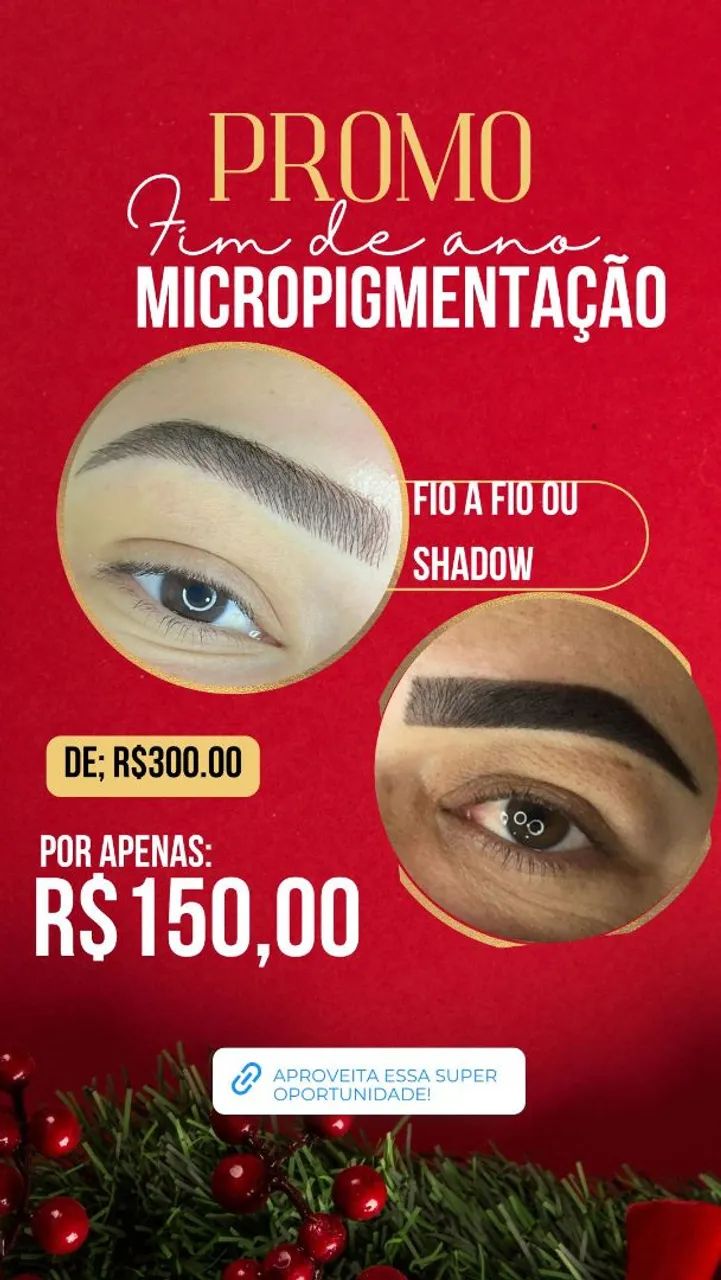 Promo micropigmentação sobrancelha 