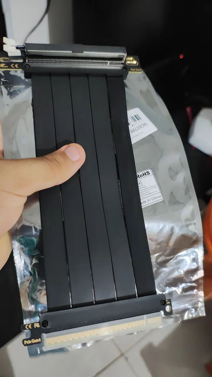 Riser PCI-E 4x para 16x 20cm