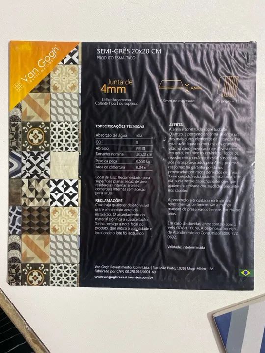 Revestimento Cerâmico Padrão Geométrico 20x20 - Foto 6